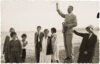 Von links: Ilse Dernburg, Elisabeth Mann, Michael Mann, Golo Mann, Katia Mann, Monika Mann, Thomas Mann, unbekannte Dame.